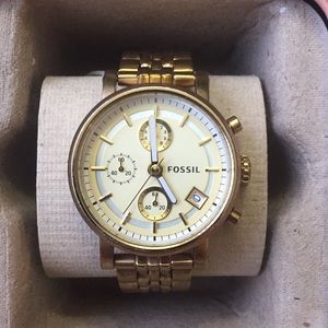 Fossil • Gold Original Boyfriend Watch